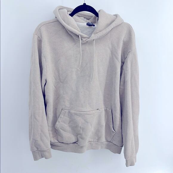 J. Crew heavy weight hooded pullover sweatshirt sz L - Picture 1 of 7